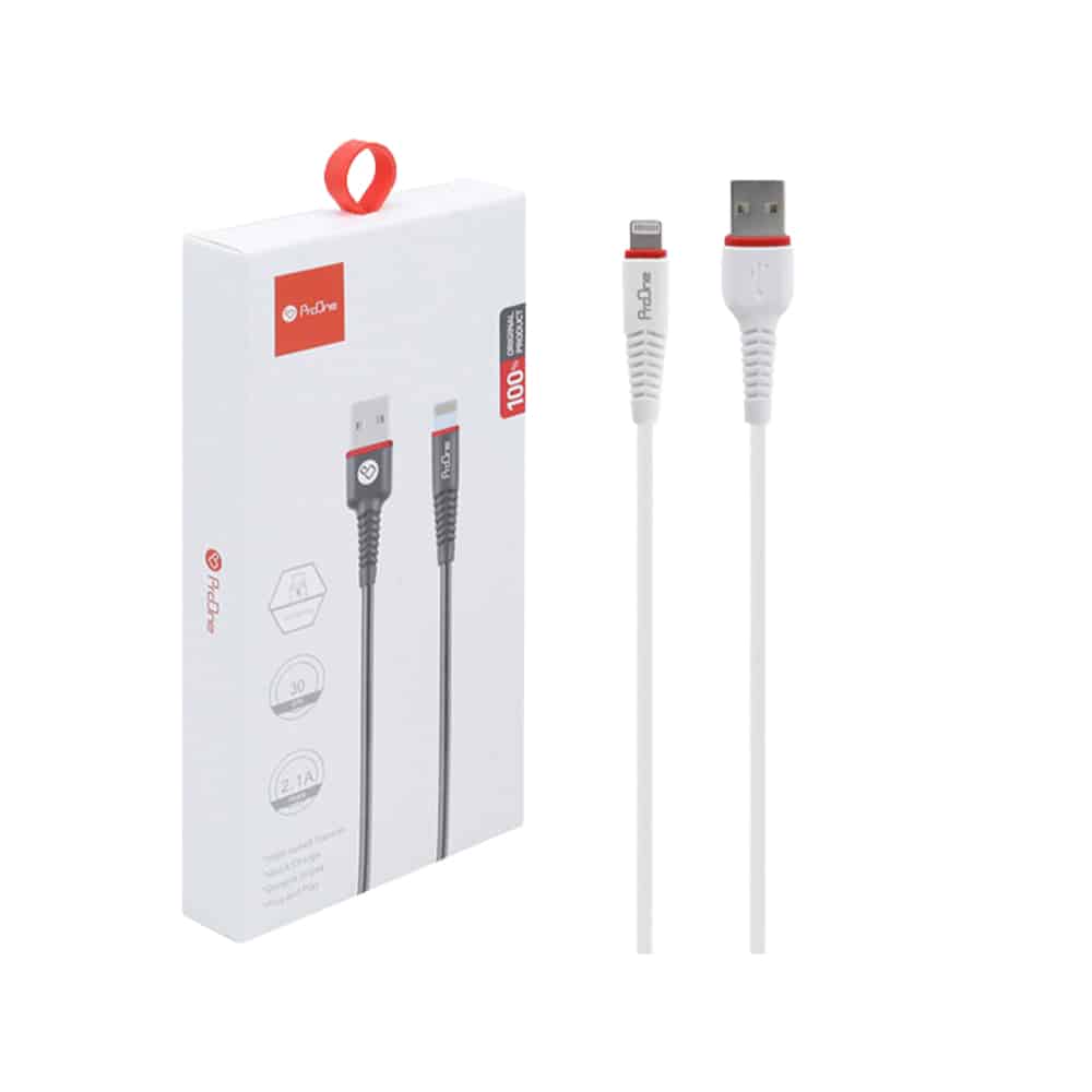 کابل تبدیل USB به لایتنینگ پرووان مدل PO002 طول 0.30 متر - 