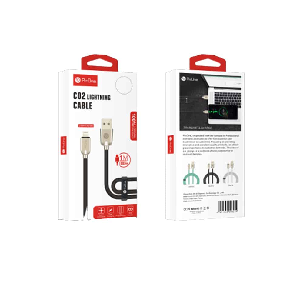 کابل USB به لایتنینگ پرووان مدل PCC145 طول ۱ متر - 