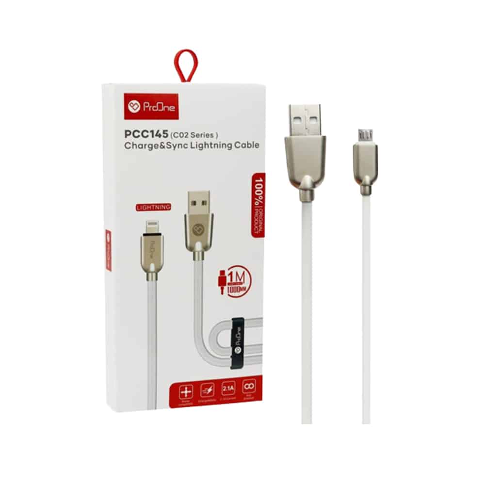 کابل USB به لایتنینگ پرووان مدل PCC145 طول ۱ متر - 