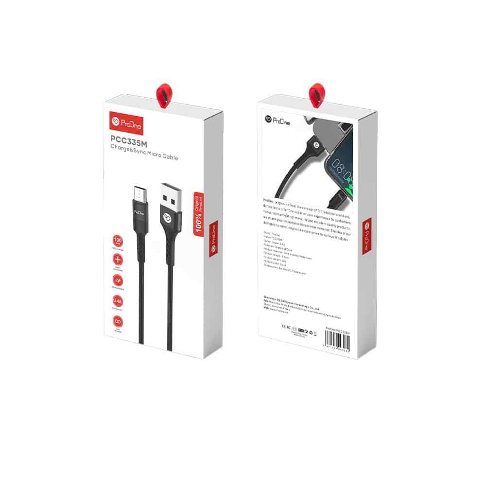 کابل تبدیل USB به MicroUSB پرووان مدل PCC335M طول 1 متر - 