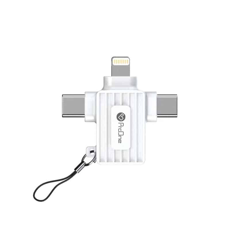 مبدل لایتنینگ به USB-C / USB / micro USB پرووان مدل PCO10 - 