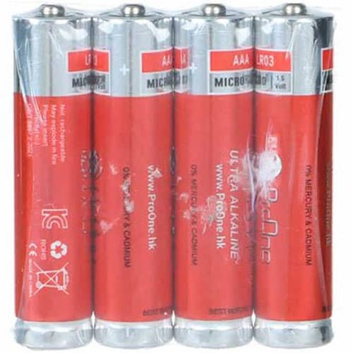 باتری نیم قلمی پرووان مدل Ultra Alkaline LR03 شرینگ بسته 4 عددی - 