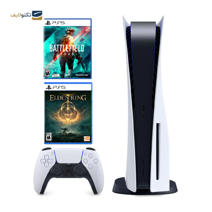 پلی استیشن 5 استاندارد دیسک خور به همراه بازی Elden Ring و Battlefield 2042 - Playstation 5 Standard Edition with Battlefield 2042 and Elden Ring