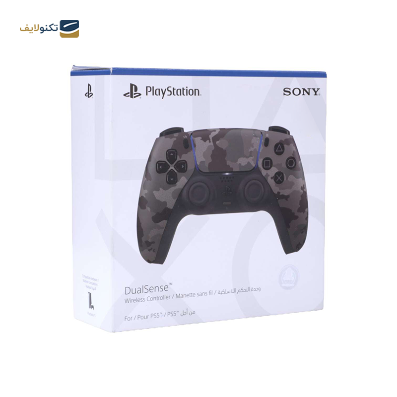 پلی استیشن 5 استاندارد دیسک خور با دو دسته خاکستری ارتشی - PlayStation 5 Standard Edition with two DualSense Controller Gray Camouflage