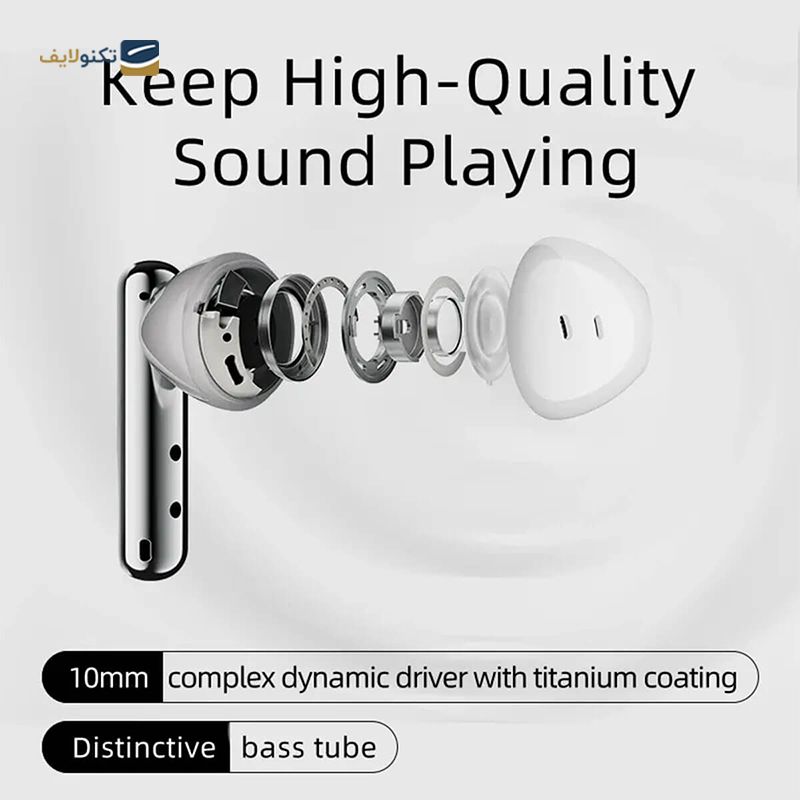 هندزفری بی سیم کیو سی وای مدل Fairybuds T21 - QCY Fairybuds T21 Bluetooth Earbuds