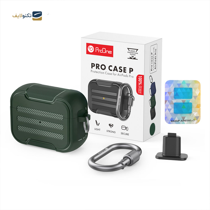 پک هندزفری بی سیم پرووان مدل R100 PRO و کاور کیس ایرپاد PRO CASE P - پک هندزفری بی سیم پرووان مدل R100 PRO و کاور کیس ایرپاد PRO CASE P