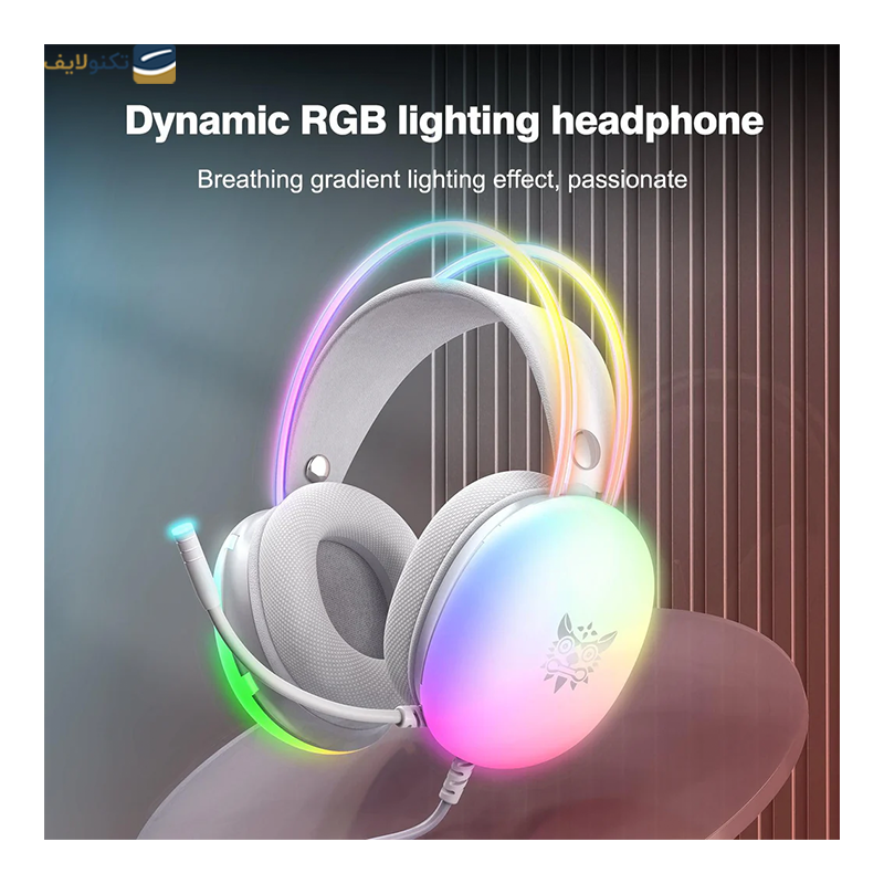 هدست سیمی گیمینگ اونیکوما مدل X25 RGB - Onikuma X25 RGB Gaming Headset
