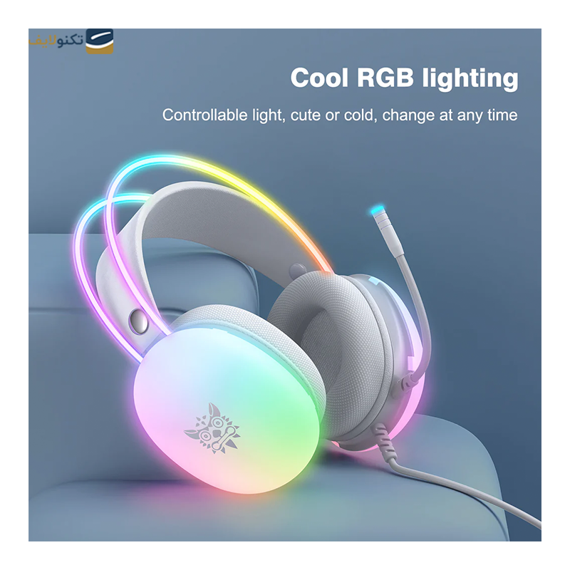 هدست سیمی گیمینگ اونیکوما مدل X25 RGB - Onikuma X25 RGB Gaming Headset