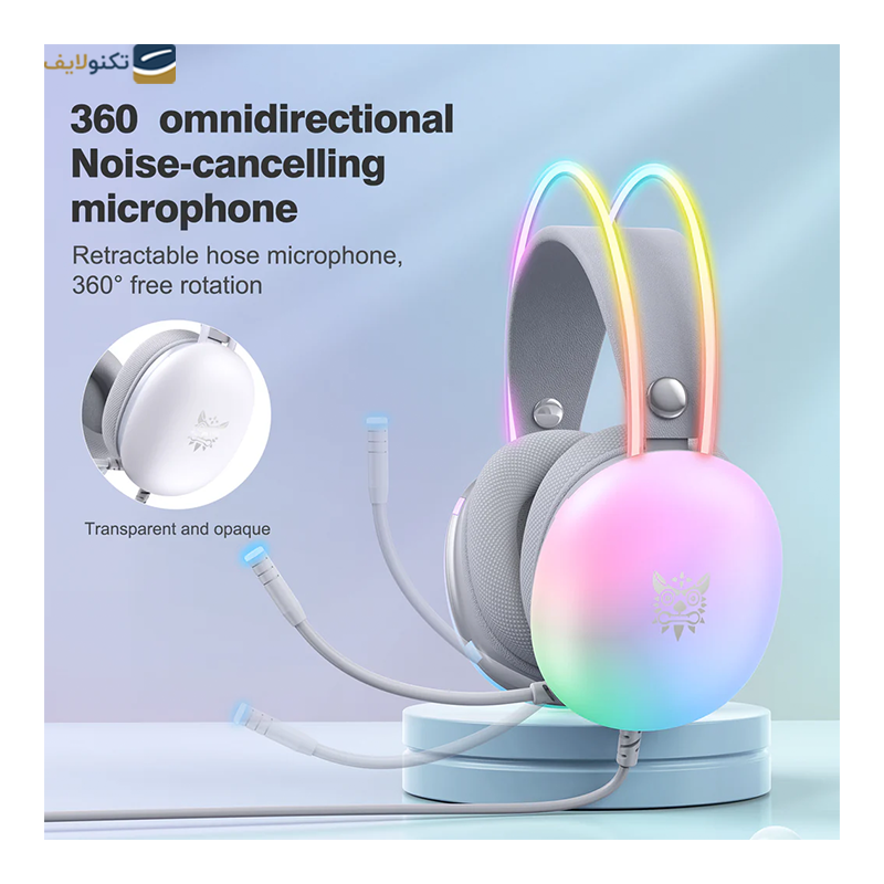 هدست سیمی گیمینگ اونیکوما مدل X25 RGB - Onikuma X25 RGB Gaming Headset