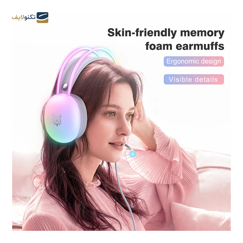 هدست سیمی گیمینگ اونیکوما مدل X25 RGB - Onikuma X25 RGB Gaming Headset