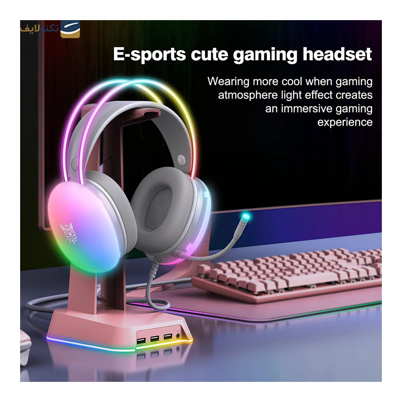هدست سیمی گیمینگ اونیکوما مدل X25 RGB - Onikuma X25 RGB Gaming Headset