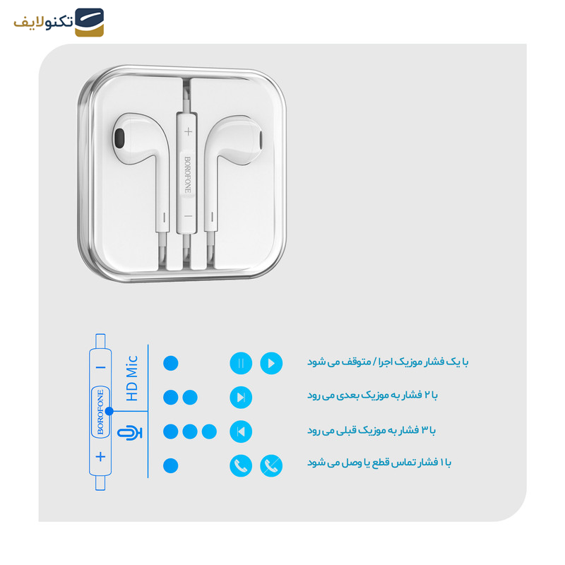 هندزفری سیمی بروفون مدل BM80 PRO - 