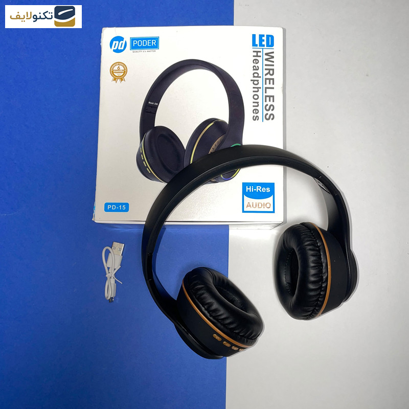 هدفون بلوتوثی پودر مدل PD-15 - 