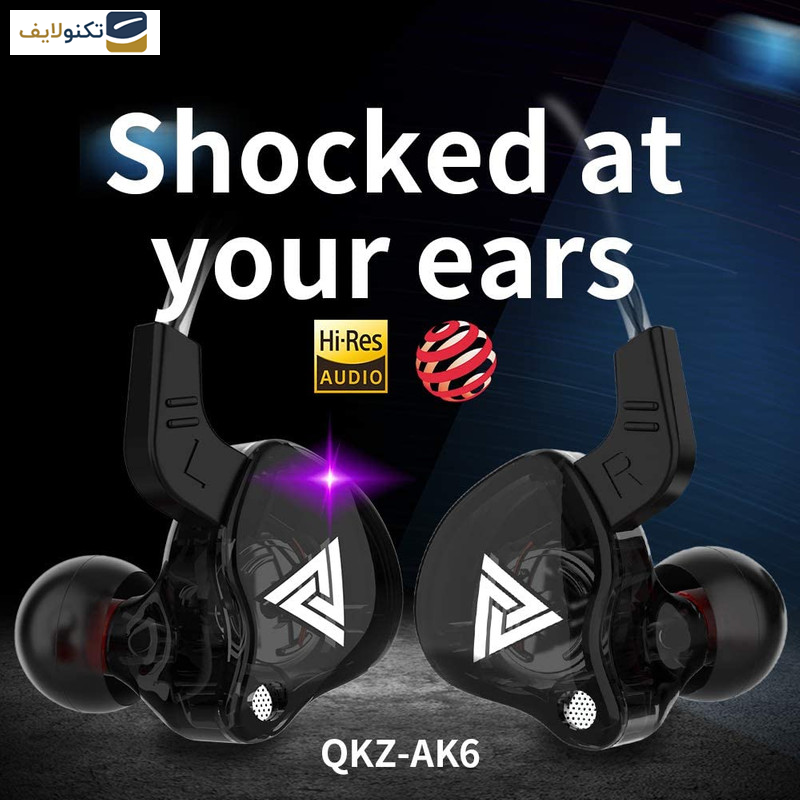 هدفون کیو کی زد مدل AK6 تایپ C - QKZ AK6 Type C in Ear Headphone