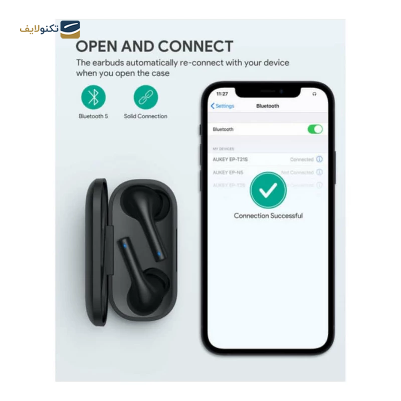 هندزفری بلوتوثی آکی مدل EP-T21S - AUKEY EP-T21S Earbuds