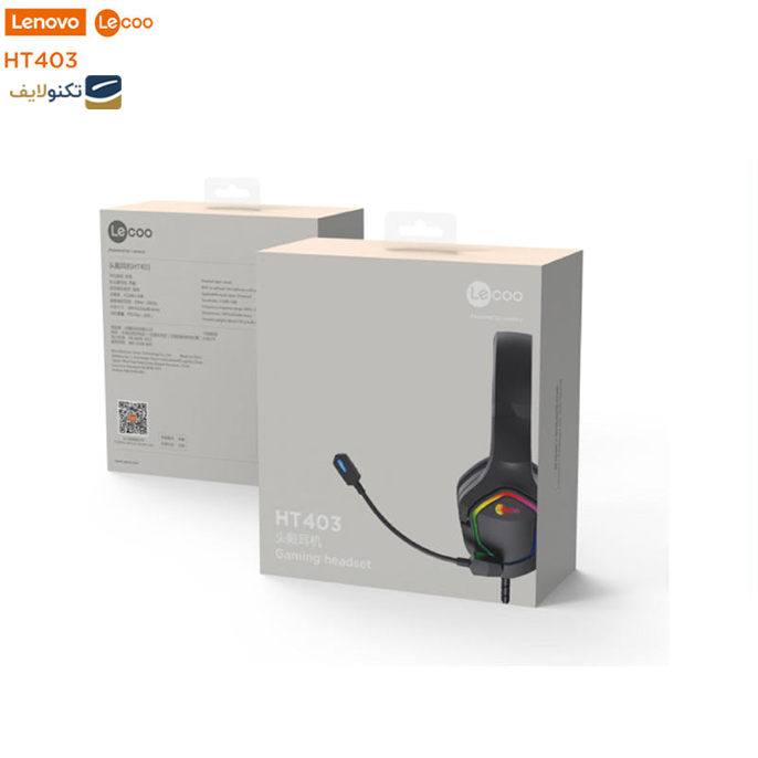  هدفون با سیم گیمینگ لنوو مدل Lecoo HT403 - Lenovo Lecoo HT403 gaming headphone