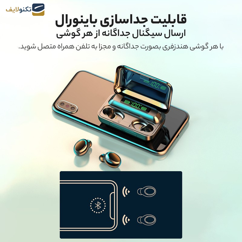 هندزفری بلوتوثی مدل F10New-2024 - 