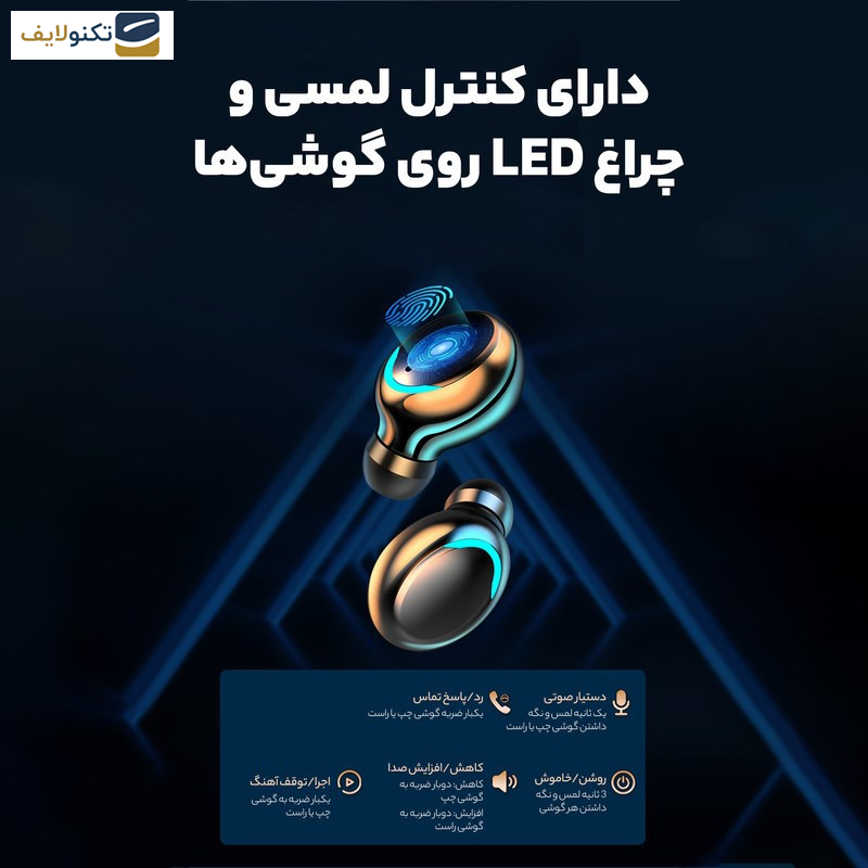 هندزفری بلوتوثی مدل F10New-2024 - 