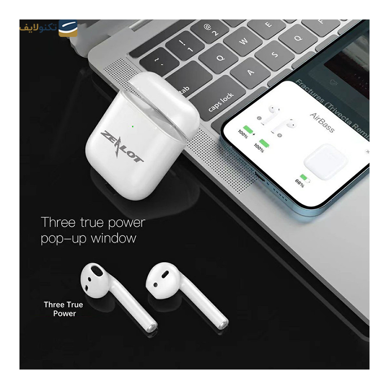  هندزفری بی سیم زیلوت مدل airpods 2 - Zealot airpods 2 Bluetooth Headphone