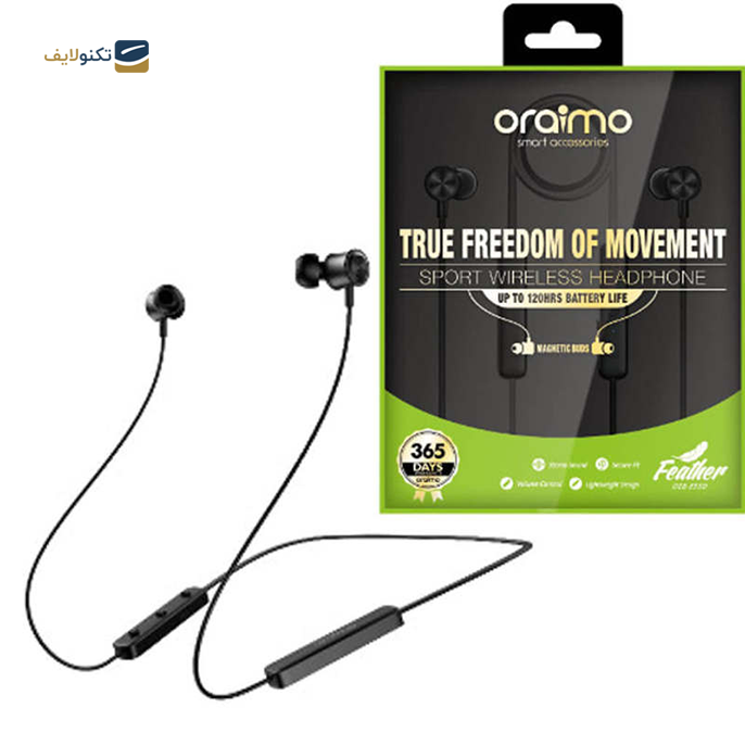 هندزفری بی سیم اُرایمو مدل  0eb-e55d - Oraimo 0eb-e55d Wireless Headphone