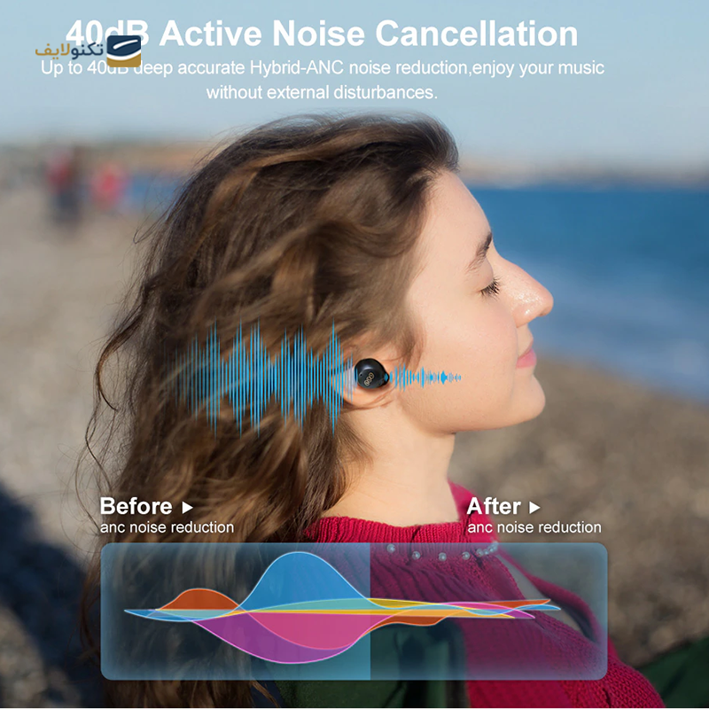 هندزفری بی سیم کیو سی وای مدل QCY HT07 ArcBuds ANC - QCY HT07 ArcBuds ANC Wireless Handsfree