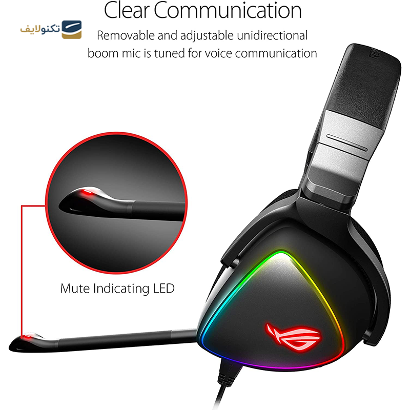 هدفون گیمینگ با سیم ایسوس مدل ROG Delta  - Asus ROG Delta Wired Gaming Headset
