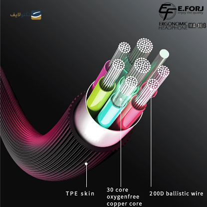 هندزفری سیمی ایفورج مدل MA-104 - E.Forj MA-104 Handsfree