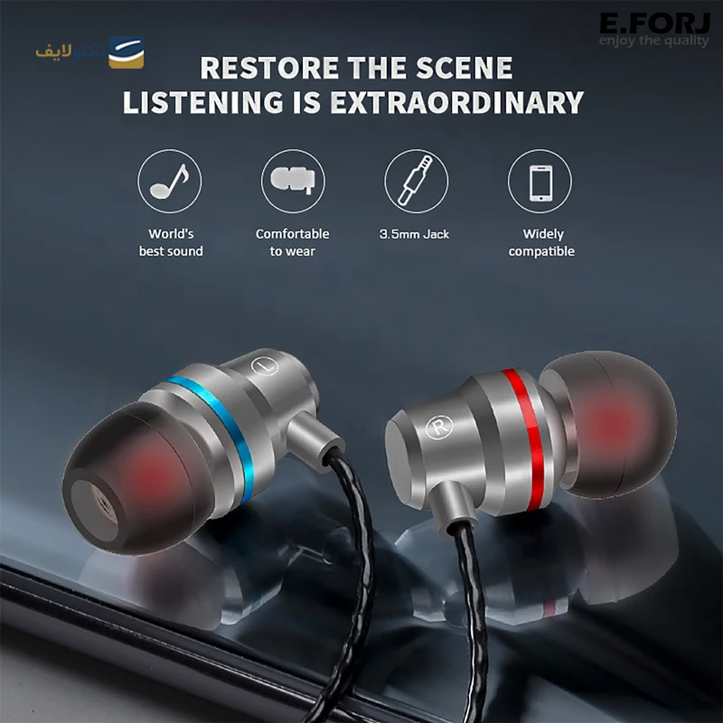 هندزفری سیمی ایفورج مدل MA-102 - E.Forj MA-102 Handsfree