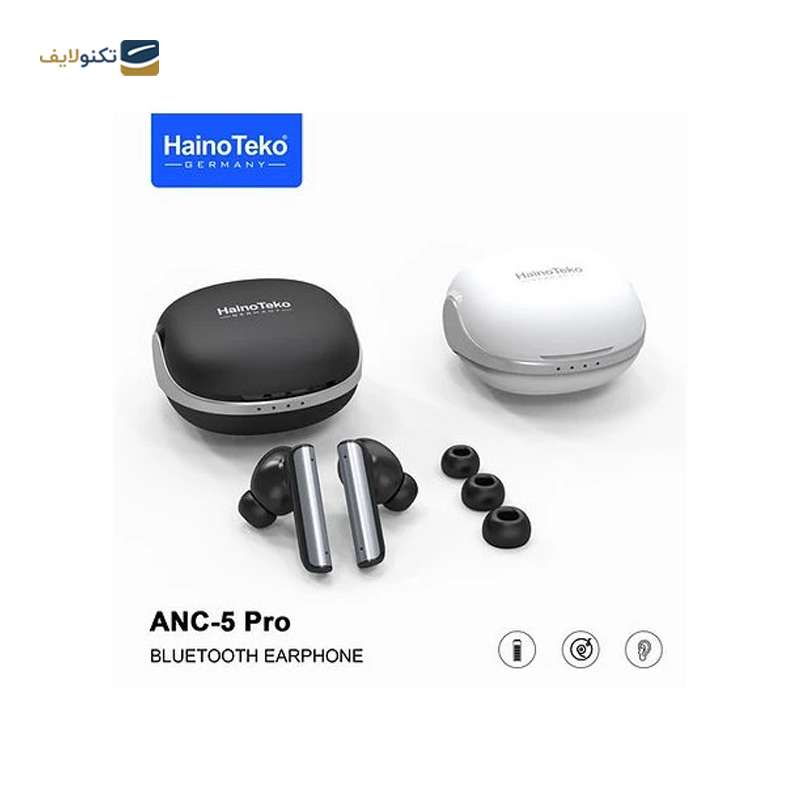 هندزفری بلوتوثی هاینو تکو مدل ANC-5 Pro - Haino Teko ANC-5 Pro bluetooth Earbuds