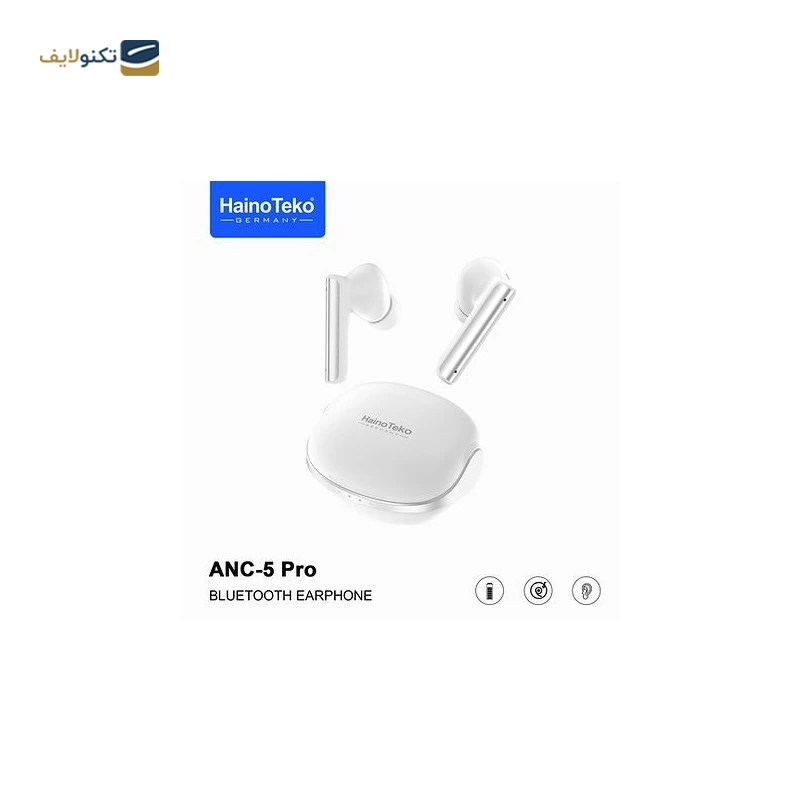 هندزفری بلوتوثی هاینو تکو مدل ANC-5 Pro - Haino Teko ANC-5 Pro bluetooth Earbuds