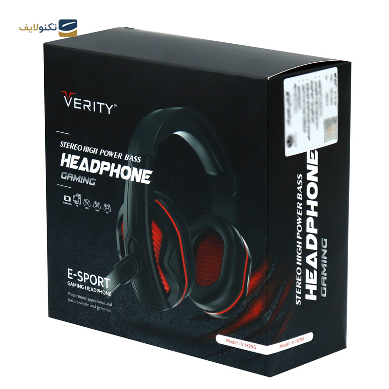 هدفون گیمینگ وریتی مدل V-H29G - Verity V-H29G Gaming headphone
