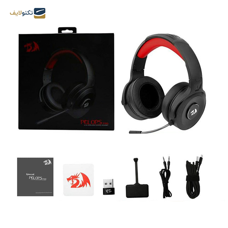 هدفون گیمینگ بی سیم ردراگون مدل Pelops Pro H818 - Redragon Pelops Pro H818 wireless Headphones