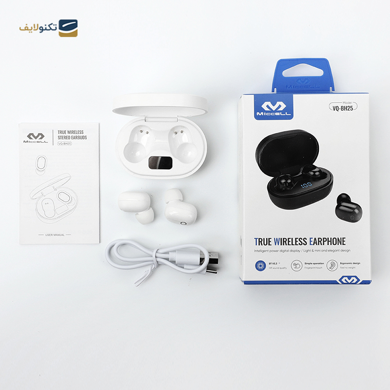 هندزفری بلوتوثی میسل مدل VQ-BH25 - Miccell VQ-BH25 Wireless Bluetooth Earbuds