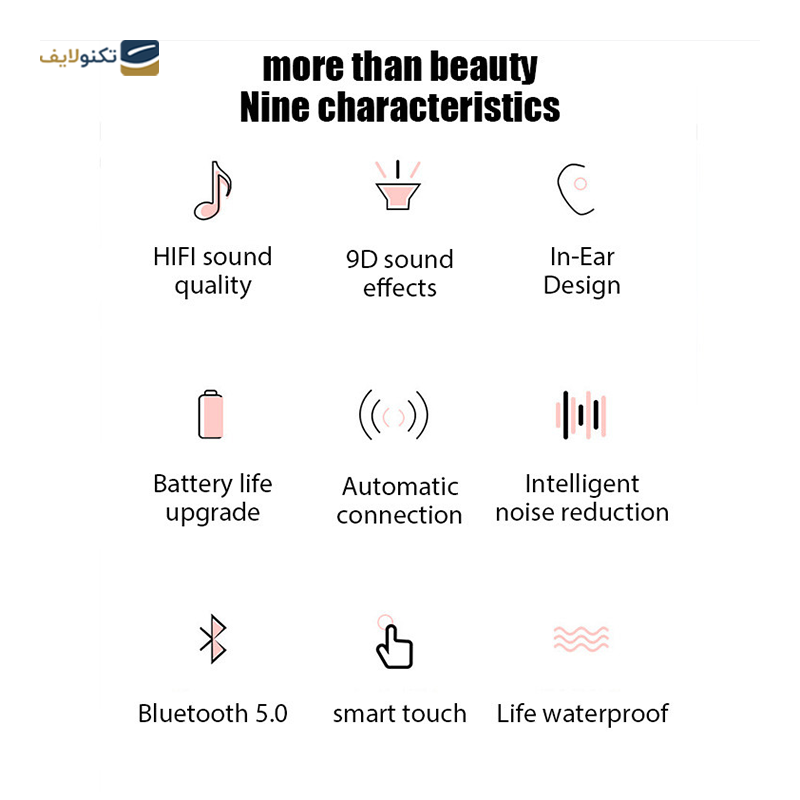 هندزفری بلوتوثی مدل TWS F9-5 - TWS F9-5 bluetooth Earbuds