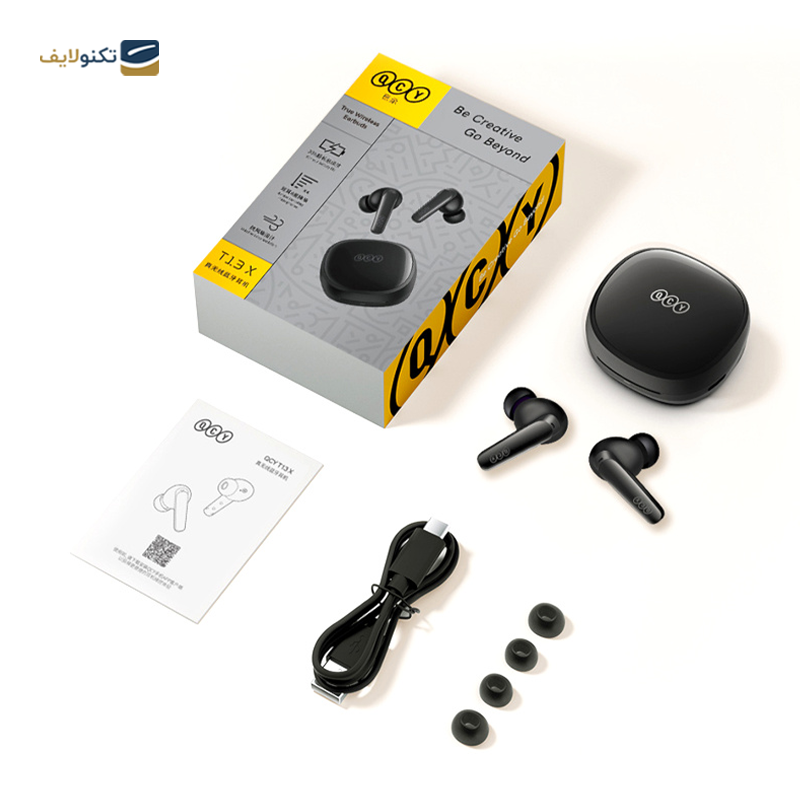 هندزفری بلوتوثی کیو سی وای مدل T13X - QCY T13X Bluetooth Earbuds