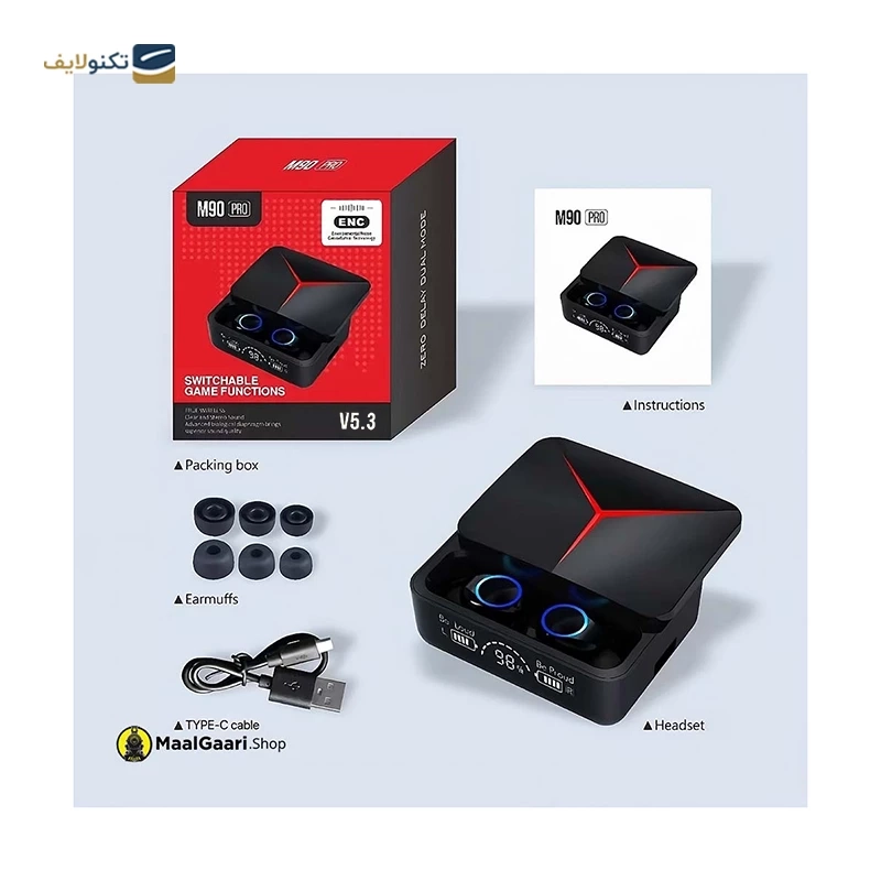 هندزفری بلوتوثی مدل M90 Pro - M90 Pro Handsfree