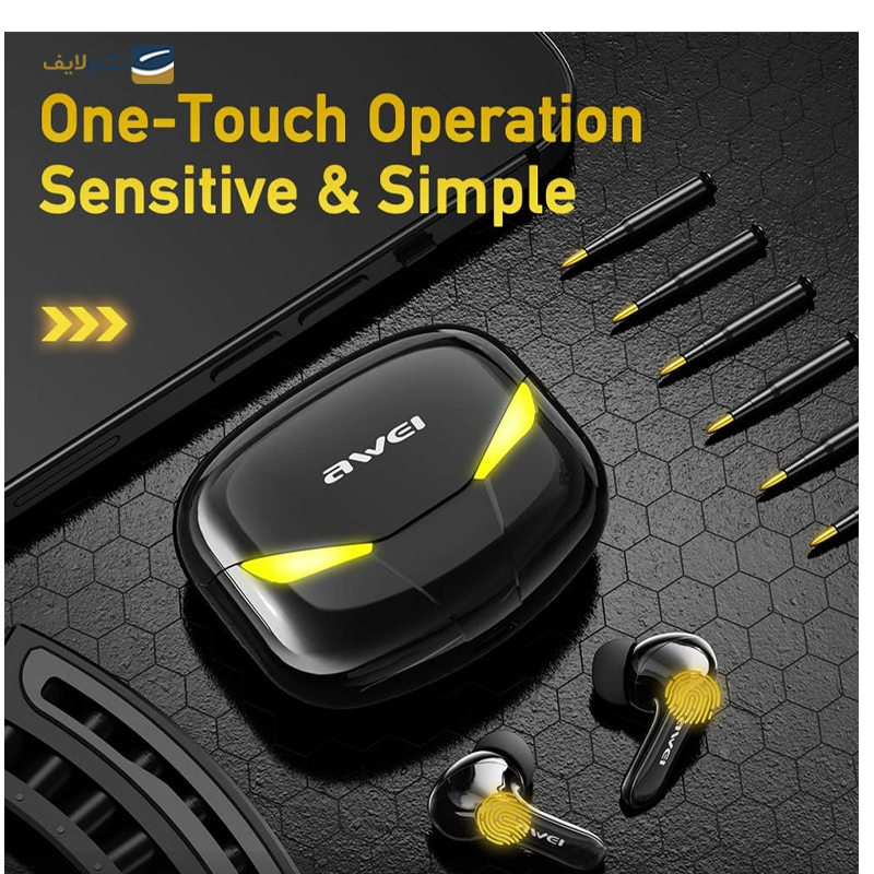 هندزفری بلوتوثی اوی مدل T35 Gaming - Awei T35 Gaming Bluetooth Earbuds