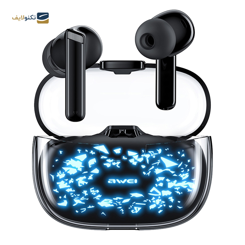 هندزفری بلوتوثی اوی مدل T52 Pro Glass Pattern - Awei T52 Pro Glass Pattern Bluetooth Earbuds