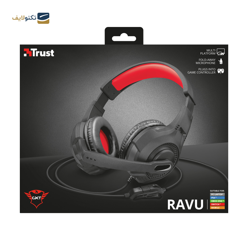 هدفون گیمینگ تراست مدل GXT 307 Ravu - Trust GXT 307 Ravu Gaming Headphone