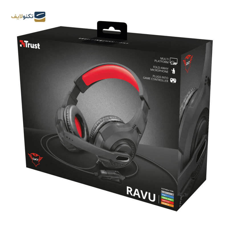 هدفون گیمینگ تراست مدل GXT 307 Ravu - Trust GXT 307 Ravu Gaming Headphone