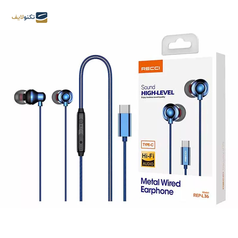 هندزفری سیمی رسی مدل REP-L36 - Recci REP-L36 Handsfree