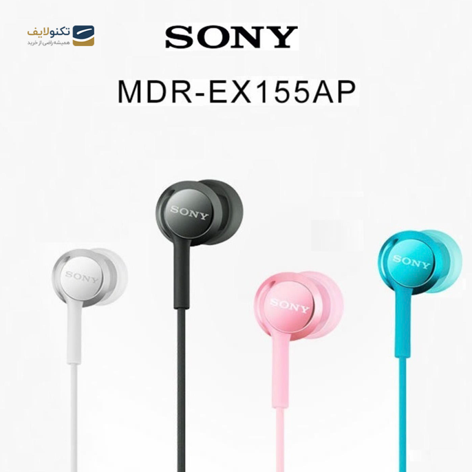 هندزفری سونی مدل MDR-EX155AP - Sony MDR-EX155AP Black Handsfree