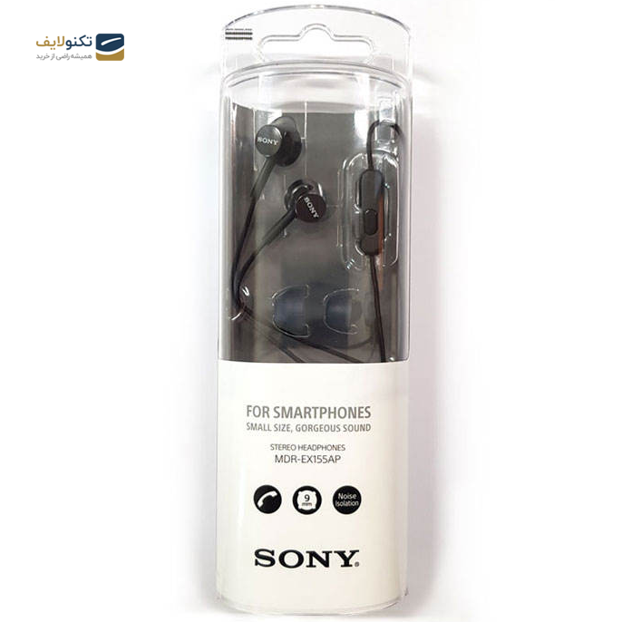 هندزفری سونی مدل MDR-EX155AP - Sony MDR-EX155AP Black Handsfree