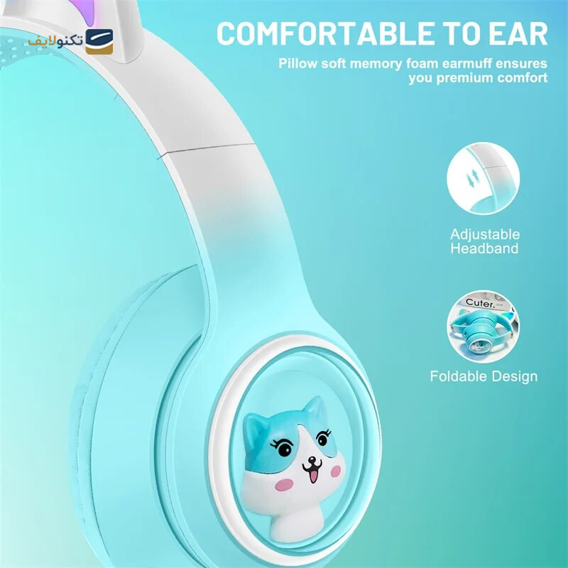 هدفون بی سیم مدل AKZ02 CAT - AKZ02 CAT Wireless headphones