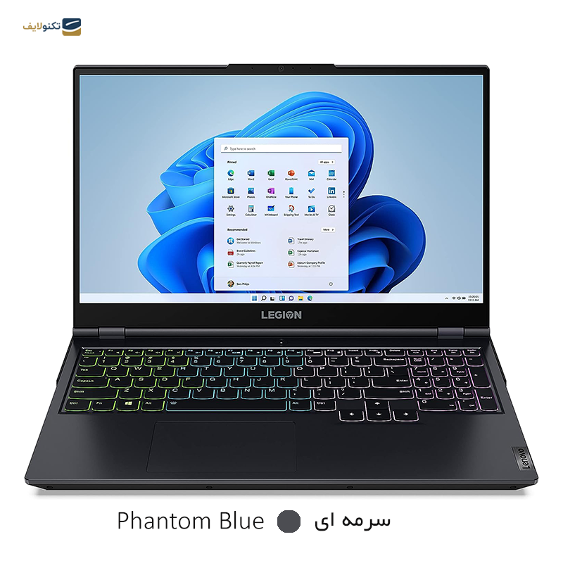 لپ تاپ لنوو 15.6 اینچی مدل Legion 5 i7 11800H 32GB 1TB RTX3070 - Lenovo Legion 5 i7 11800H 32GB RAM 1TB SSD RTX3070