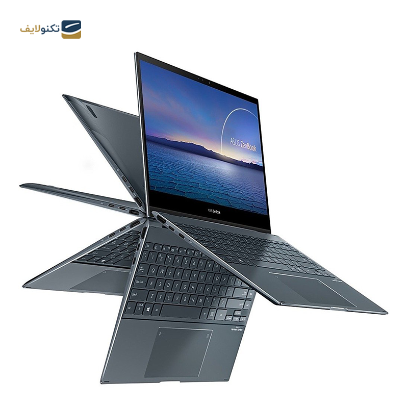 لپ تاپ ایسوس 13 اینچی مدل ZenBook Flip 13 UX363E i7 1165G7 16GB 512GB  - Asus ZenBook Flip 13 UX363E i7 1165G7 16GB RAM 512GB SSD Iris Xe