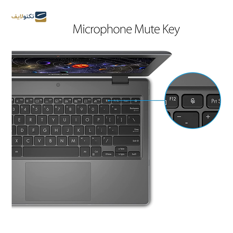 لپ تاپ ایسوس 11.6 اینچی مدل BR1100CKA Celeron N4500 4GB 1TB - Asus BR1100CKA Celeron N4500 4GB RAM 1TB SSD UHD Graphics