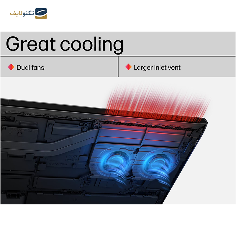 لپ تاپ اچ پی 15.6 اینچی مدل Victus 15 i7 13700H 16GB 512GB RTX4060 - HP Victus 15-fa1114nia i7 13700H 16GB RAM 512GB SSD RTX4060