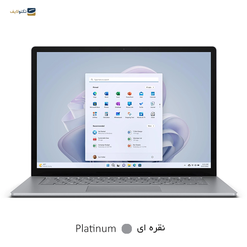 لپ تاپ مایکروسافت 15 اینچی مدل Surface Laptop 5 i7 ۱۲6۵U 32GB 1TB - Microsoft Surface Laptop 5 i7 ۱۲6۵U 32GB RAM 1TB SSD Iris Xe