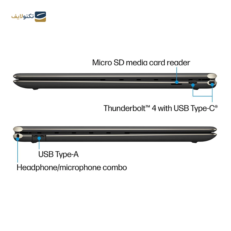 لپ تاپ اچ پی 14 اینچی مدل Spectre x360 14-EF2013dx i7 ۱۳۵۵U 16GB 2TB - HP Spectre x360 14-EF2013dx i7 ۱۳۵۵U 16GB RAM 2TB SSD Iris Xe